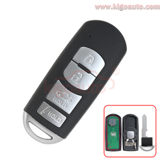 FCC WAZSKE13D01 WAZSKE13D02 smart key 4 button 315mhz for 2014-2019 Mazda 3 6 Miata MX-5 PN GJY9-67-5DY Mitsubishi system