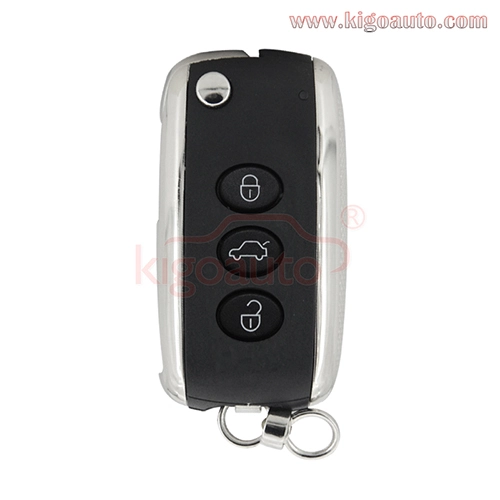 FCC KR55WK45032 flip keyless key 3 button 434mhz PCF7942 chip for Bentley Continental GT GTC Flying Spur