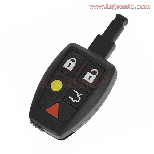 PN 30772198 Remote key case shell cover 5 button for Volvo S40 V50 C30 C70 2005 2006 2007 FCC LTQVO315TX