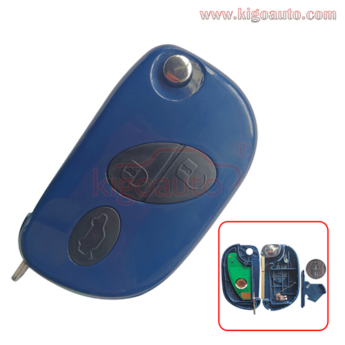 FCC RX2TRF937 Flip remote key 3 button 433mhz ID48 chip for Maserati Quattroporte GranTurismo 2005 - 2011