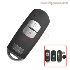 FCC WAZSKE13D01 WAZSKE13D02 smart key 3 button 315mhz for 2014-2020 Mazda CX-3 CX-5 3 Hatchback Speed 3 PN KDY3-67-5DY Mitsubishi system