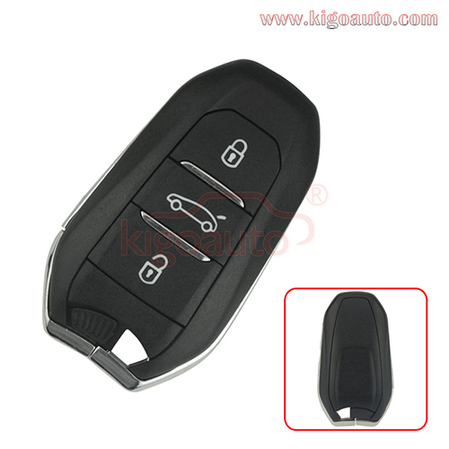 Aftermarket smart key 3 button 433.9mhz ID46 PCF7945 or HITAG AES 4A chip PCF7945M for Peugeot 308 508 Citroen C4 Picasso Grand Picasso DS5 DS4 DS3 20