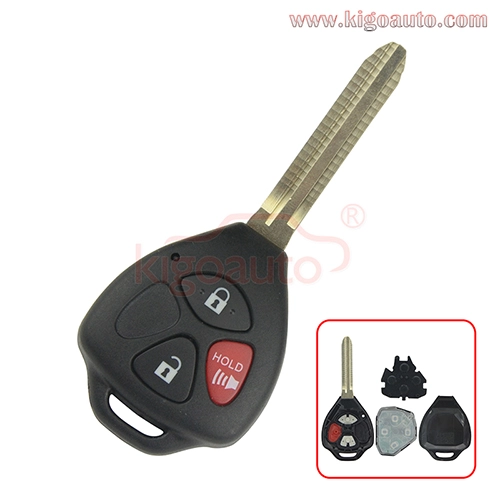 Tokai Rika B42TA remote head key 3 button 314mhz/433mhz with G or 4D67 chip for Toyota Hilux 4Runner Fortuner