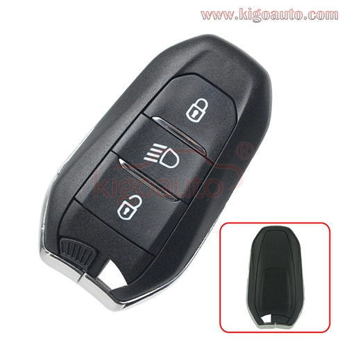 P/N 98097833ZD Smart key 3 button 433MHZ 46 chip or 4A chip for Citroen C3 Dispatch iii C4 Cactus and Picasso 2016+