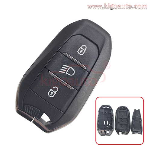 Smart key case 3 button for Peugeot 308 508 3008 5008 Citroen C4 Cactus Picasso