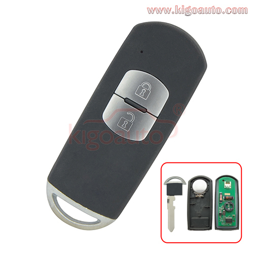 Old model HP433MHz 5WK 43401D VDO Smart key 2button 434Mhz for Mazda