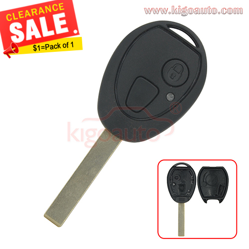 Pack of 1pc Remote key shell 2 button HU92 for Rover 75 Discovery 2