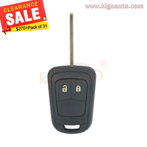 1Pack of 31pcs PN 13579236 Remote key 2 button 433Mhz ID46 chip for Chevrolet Aveo Holden barina