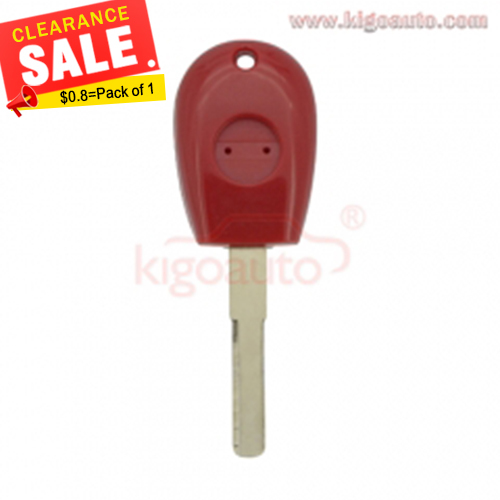 Pack of 1pc Red transponder key blank for Alfa Romeo 145 146