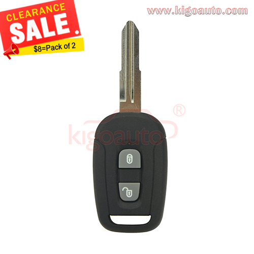 Pack of 2pcs Remote key 2 button 434Mhz for Chevrolet Captiva