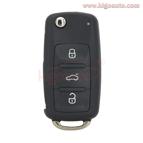 5K0 837 202 AJ Remote keyless go 3 button 434MHz ID48 chip for Volkswagen New Bora Sagitar Touran 2011-2013 5K0959753AG