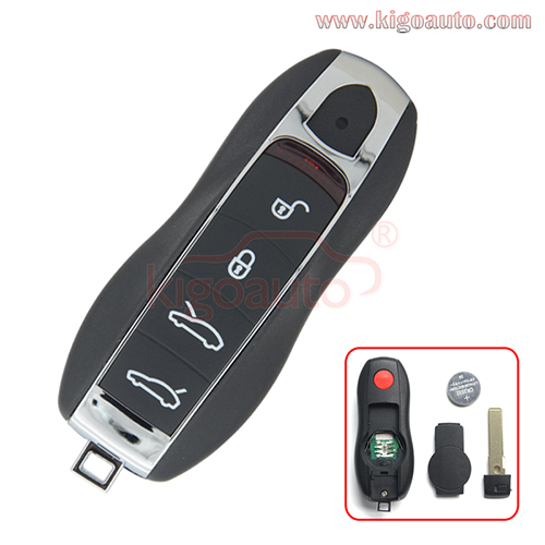 KR55WK50138 Smart key 4 button with panic 315mhz for Porsche 911 Boxter Cayenne Cayman Macan Panamera