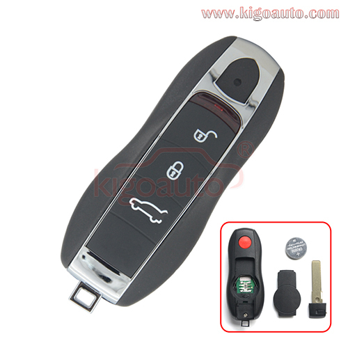 KR55WK50138 smart key 3 button with panic 315mhz for Porsche Cayenne Macan Cayman