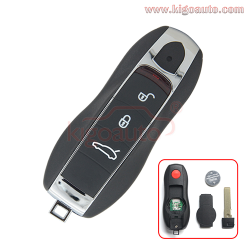 KR55WK50138 smart key 3 button with panic 315mhz for Porsche 911 Boxster Cayman