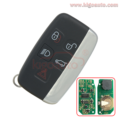 FCC KOBJTF10A Smart key 5 button 315Mhz ID49-Hitag Pro-PCF7953 chip for Landrover LR4 2010-2012