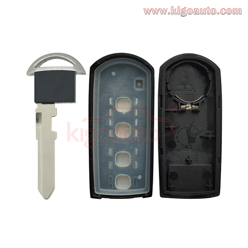 Smart key case 2 button for Mazda CX-9 CX-7 2010 2011 2012