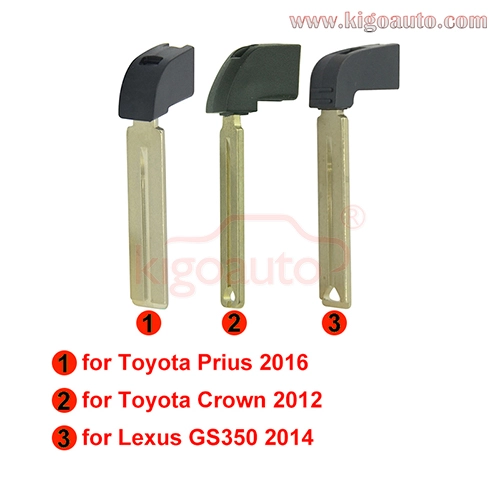 smart key blade emergency key insert for Toyota Lexus