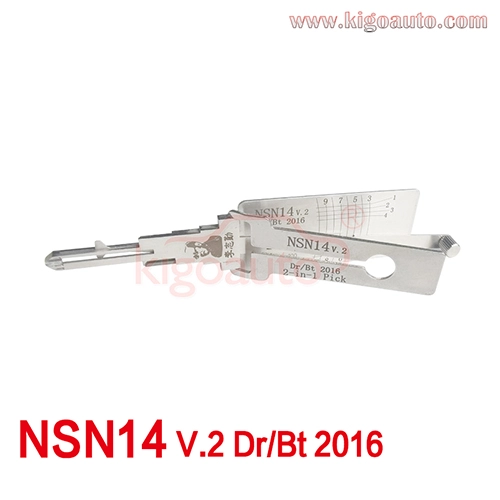 Lishi 2 in 1 Pick NSN14 V.2 Dr/Bt 2016