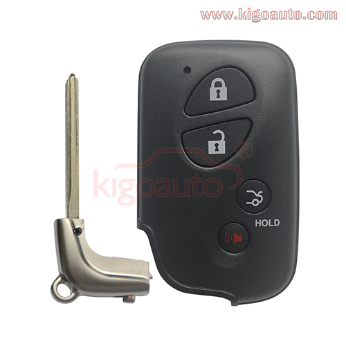 FCC HYQ14ACX Smart Key 4 Button 315mhz 4D+DST80 chip for 2010-2014 Lexus LS460 HS250 LS600h PN 89904-50F90 (GNE Board 271451-5290)