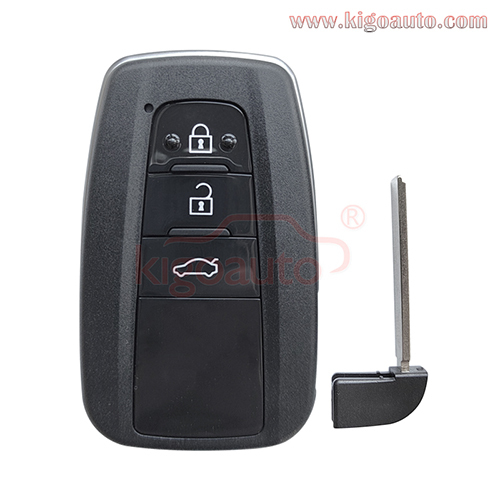 FCC B2U2K2R Smart key case 3 button for Toyota Corolla 2018-2022 PN 8990H-02040