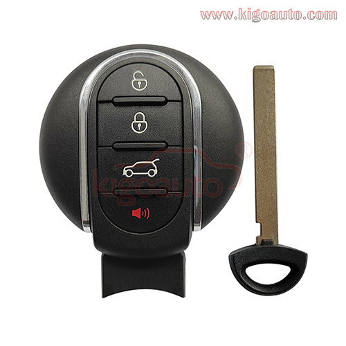 FCC NBGIDGNG1 Smart key shell 4 button for Mini Cooper Countryman Paceman 2015-2017 9345896-01