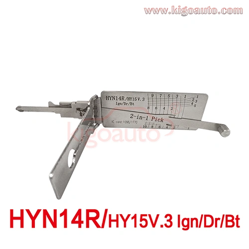 Lishi 2in1 Pick HYN14R/HY15 v.3 Ign/Dr/Bt