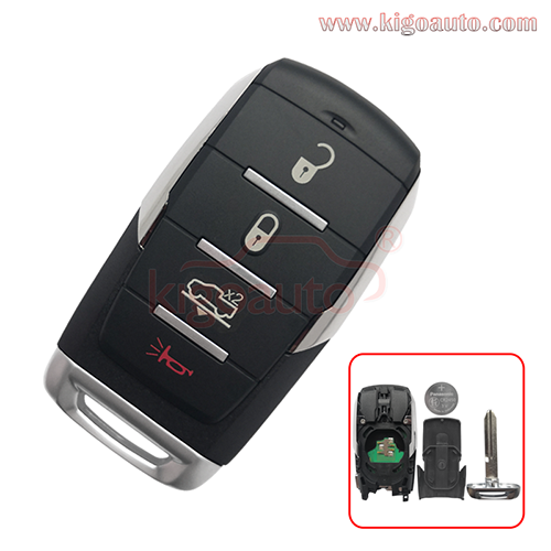 FCC OHT-4882056 Smart Key 3Button 433mhz for 2019-2021 Dodge Ram 1500 Pickup PN: 68442905AB