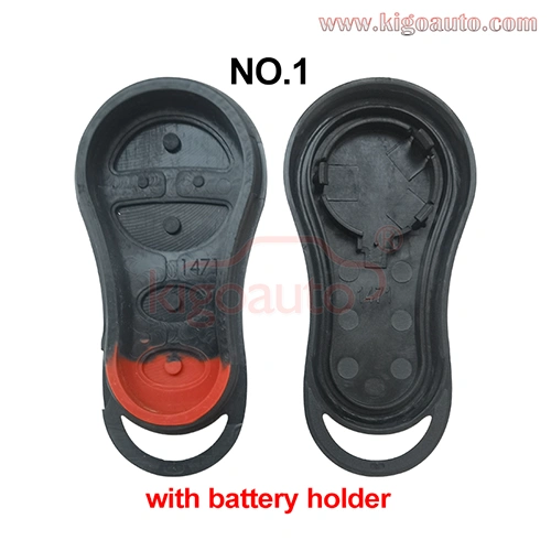 Remote fob case 4 button for Chrysler 300M Sebring Sedan Dodge Intrepid Jeep Liberty 2002 2003 key shell