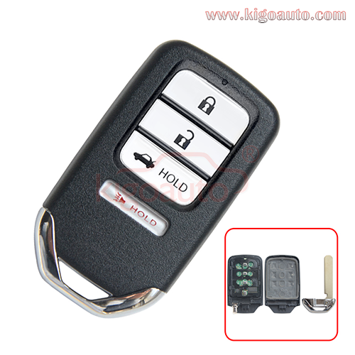 FCC CWTWB1G0090 Smart key 434mhz 4Achip 3 button with panic for Honda Accord Sport 2018-2021 PN 72147-TVA-A11