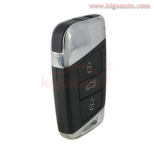 PN 3G0959752 Smart key case 3 button for Volkswagen Passat B8 GOLF Arteon 2015 2016 2017 2018