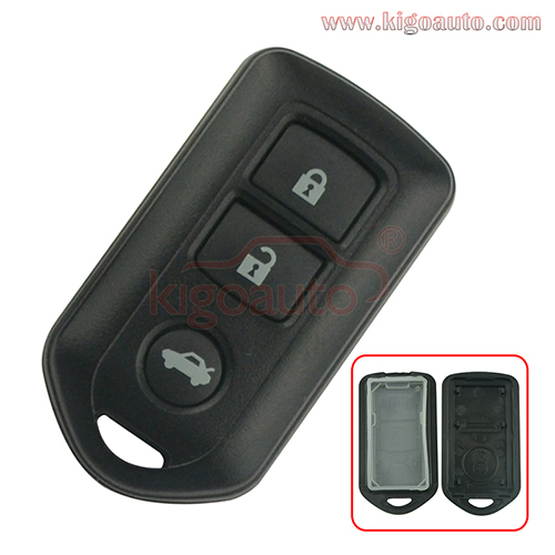 Remote fob case 3 button for Toyota Prado Highlander