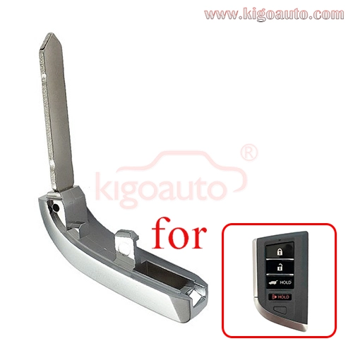 PN 35118-TYA-A50 smart key blade for 2021-2022 Acura MDX FCC KR5BTP Emergency Key