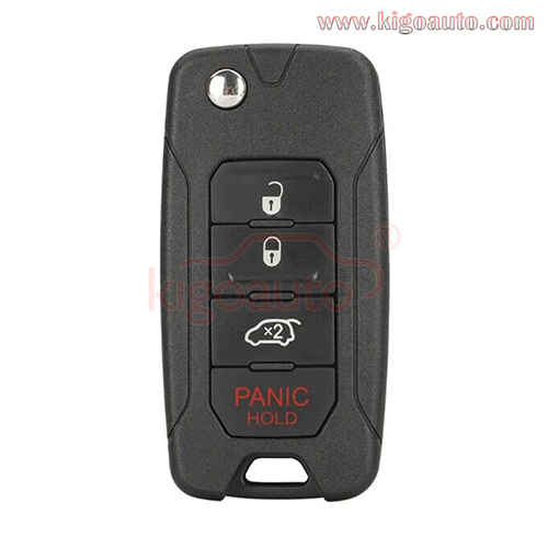 FCC 2ADFTFI5AM433TX Flip key 4 button 433Mhz SIP22 blade for Jeep Renegade 2015-2020