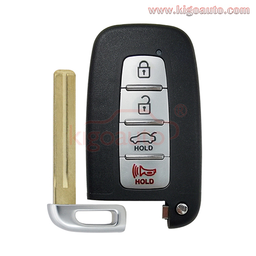 FCC SY5HMFNA04  Smart key shell case 4 button for Hyundai Elantra Genesis Sonata Kia Forte Sorento Soul 2011 2012 2013