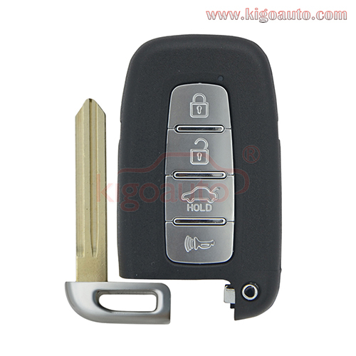 SY5HMFNA04 Smart key shell case 4 button for  Hyundai Sonata Kia Optima