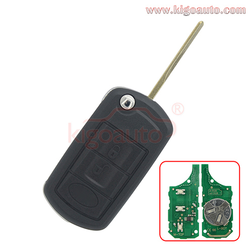 FCC LX8 FZV Flip key 3 button HU92 315/434mhz  ID44 /ID46 chip for Landrover DISCOVERY LR3 Rangerover 2002-2008