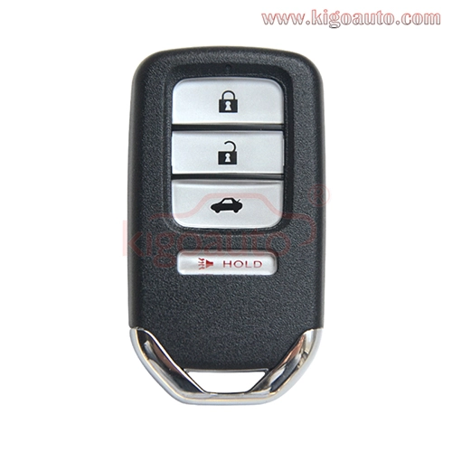 FCC KR5V1X 313.8mhz / KR5V2X 434mhz Smart key 47chip 3 button with panic for Honda Civic 2017-2020 PN 72147-TBA-A01