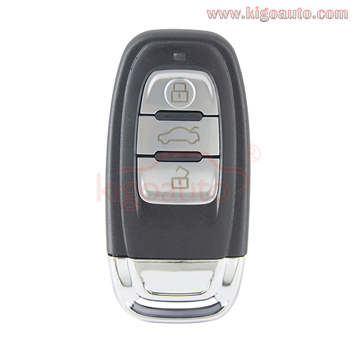 Keyless Go PN 4G0959754J 4G0959754F 4G0959754K smart key 3 button 315mhz 434mhz 868mhz PCF7945A 46 chip for Audi A4 A5 A6L A7 A8 Q5 2008-2016