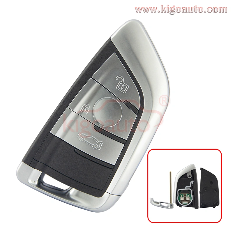 5FA011926-30 Smart key remote FEM 3 button 315Mhz 434Mhz 868Mhz ID49-PCF7953 chip FSK model for BMW X5 X6 2014 2015 9367398-01(with Foot Kick Sensor)