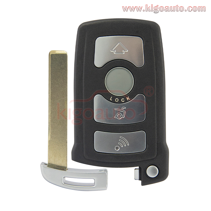 LX 8766 S Smart key 4 button 315Mhz 434Mhz 868Mhz 315LPMhz ID46-Hitag2-PCF7953 chip for BMW 7 series 2002-2008 car key CAS1