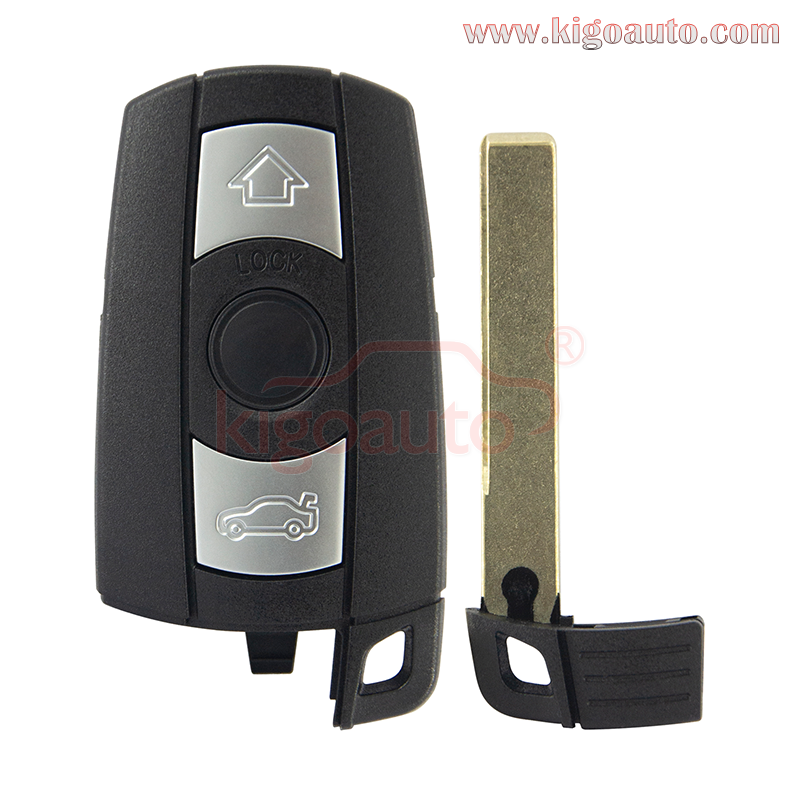 FCC KR55WK49147 Keyless key smart remote 3 button 315mhz 868Mhz ID46-PCF7953 chip for BMW 3 5 series 2006-2010(with comfort access)