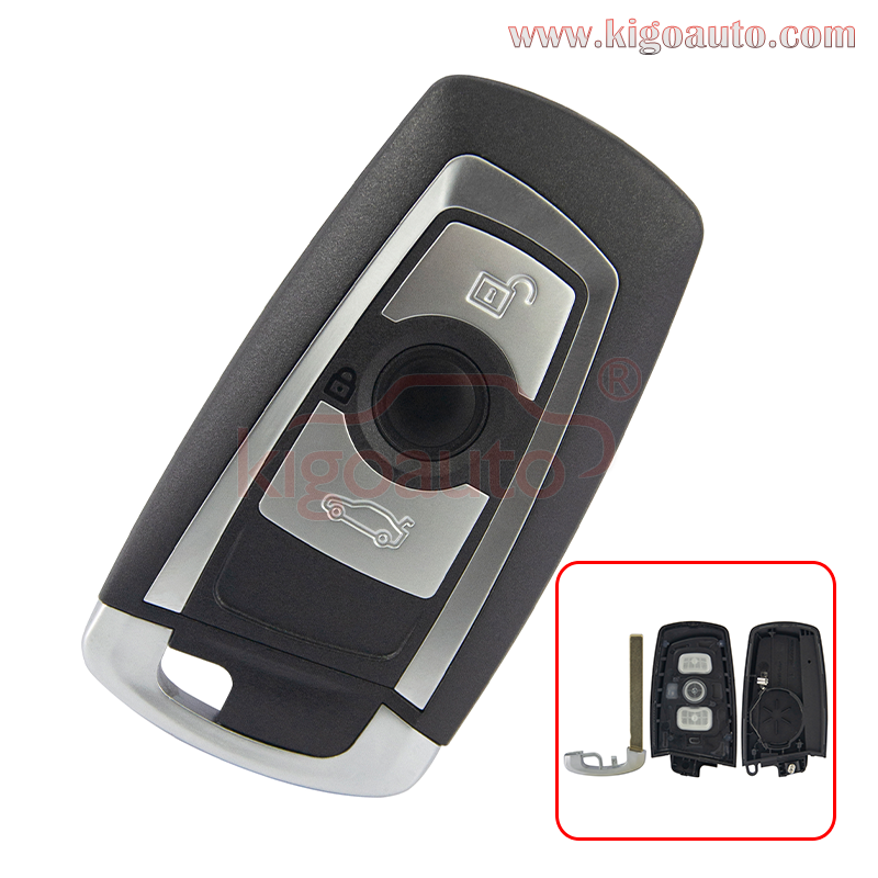 Smart key case 3 button for BMW F series 2009 2010 2011 2012