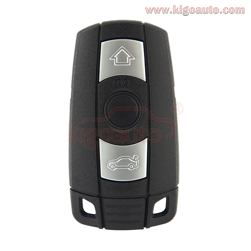 Keyecu Remote Car Key Fob 4 Button 434MHz For BMW X5 X6 2014-2016 – YGOHUF5767 Black