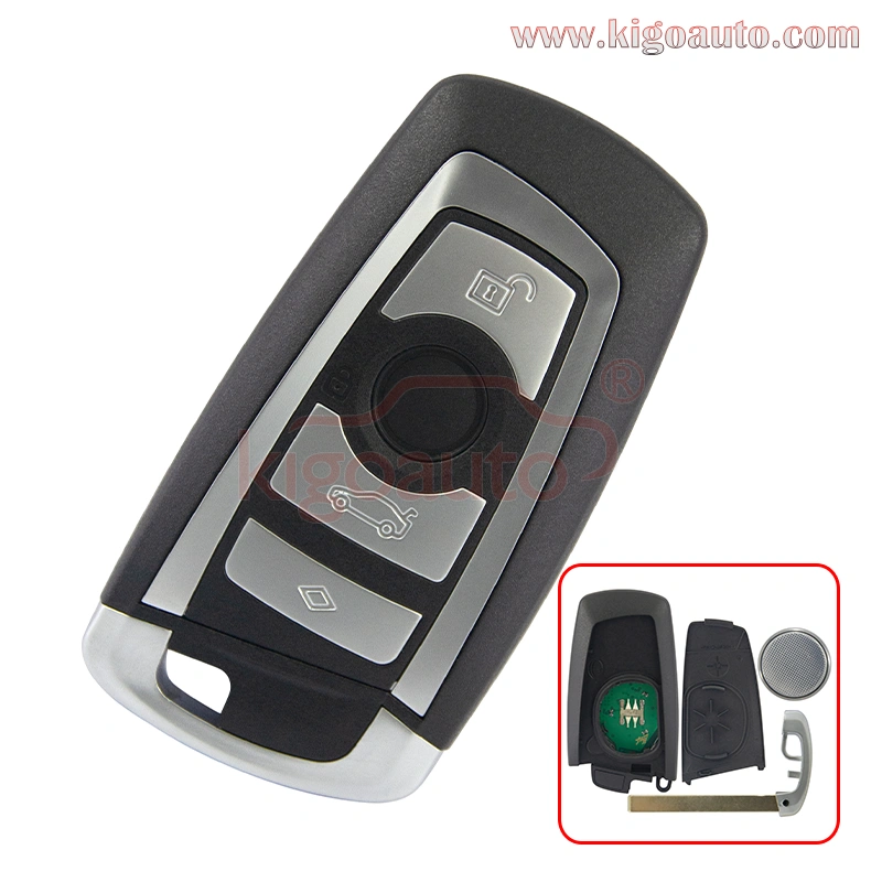 YGOHUF5662 smart key 4 button 868Mhz HITAG-PRO ID49-PCF7953P chip for BMW F series CAS4+/ FEM 4008C-HUF5662 (with Foot Kick Sensor)