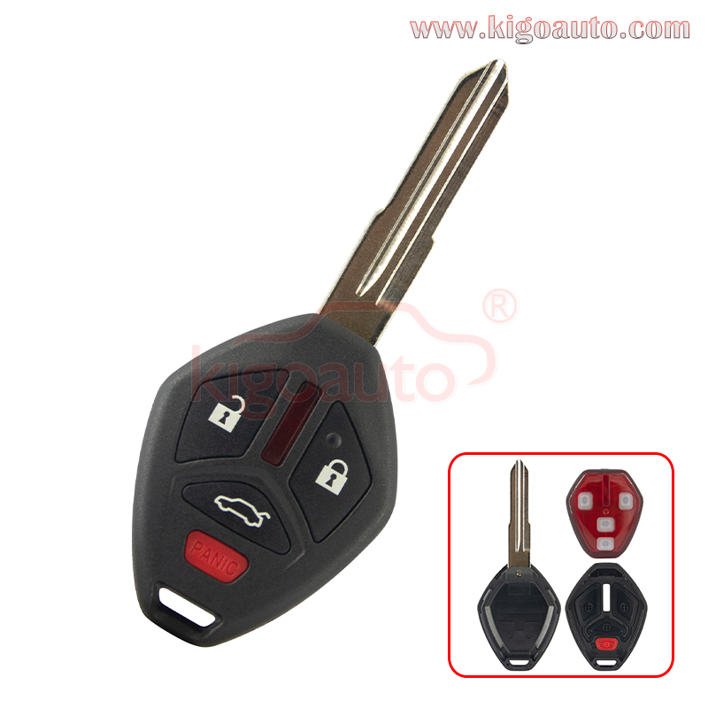 FCC OUCG8D-625M-A Remote key 4 button MIT3 blade 315Mhz ID46 chip for 2008 - 2015 Mitsubishi Lancer PN: 6370A477