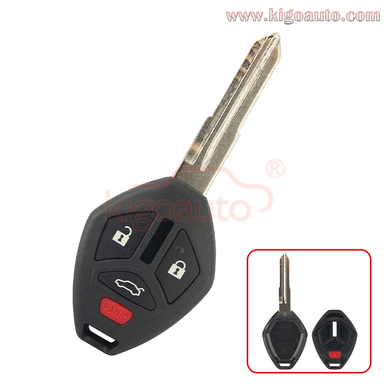 Remote key shell 3+1 button MIT8 for Mitsubishi