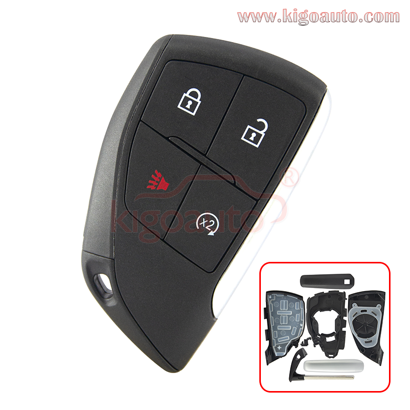 FCC YG0G21TB2 Smart Key shell 4 button for 2021-2022 Chevrolet Suburban Tahoe GMC Yukon