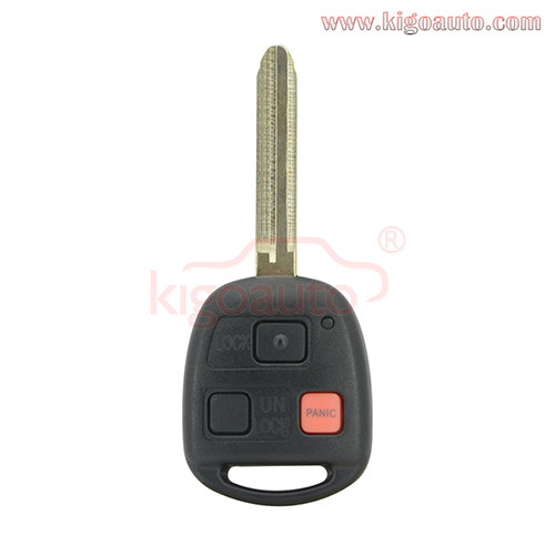FCC HYQ1512V P/N 89070-60090 Remote head Key 3 button 315Mhz TOY43 blade for Toyota Land Cruiser