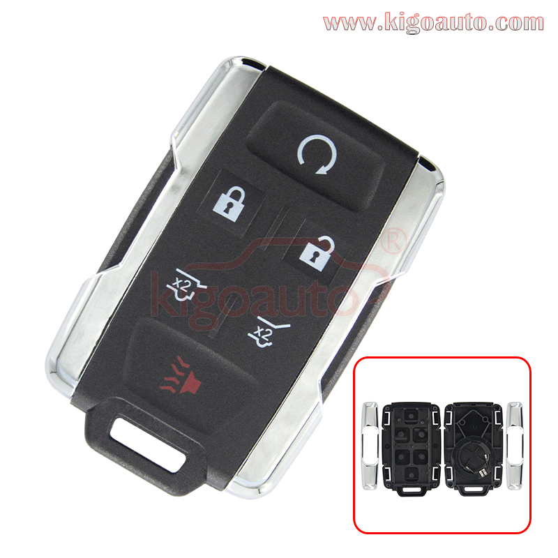 FCC M3N-32337100 remote fob key case 6 button for Chevrolet Tahoe Suburban GMC Yukon 2015-2020 PN 13577766