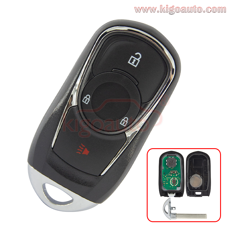 FCC HYQ4AA 315mhz Smart key 3 button ID46 chip  HYQ4EA 433mhz for 2017 2018 Buick Encore PN: 13506667